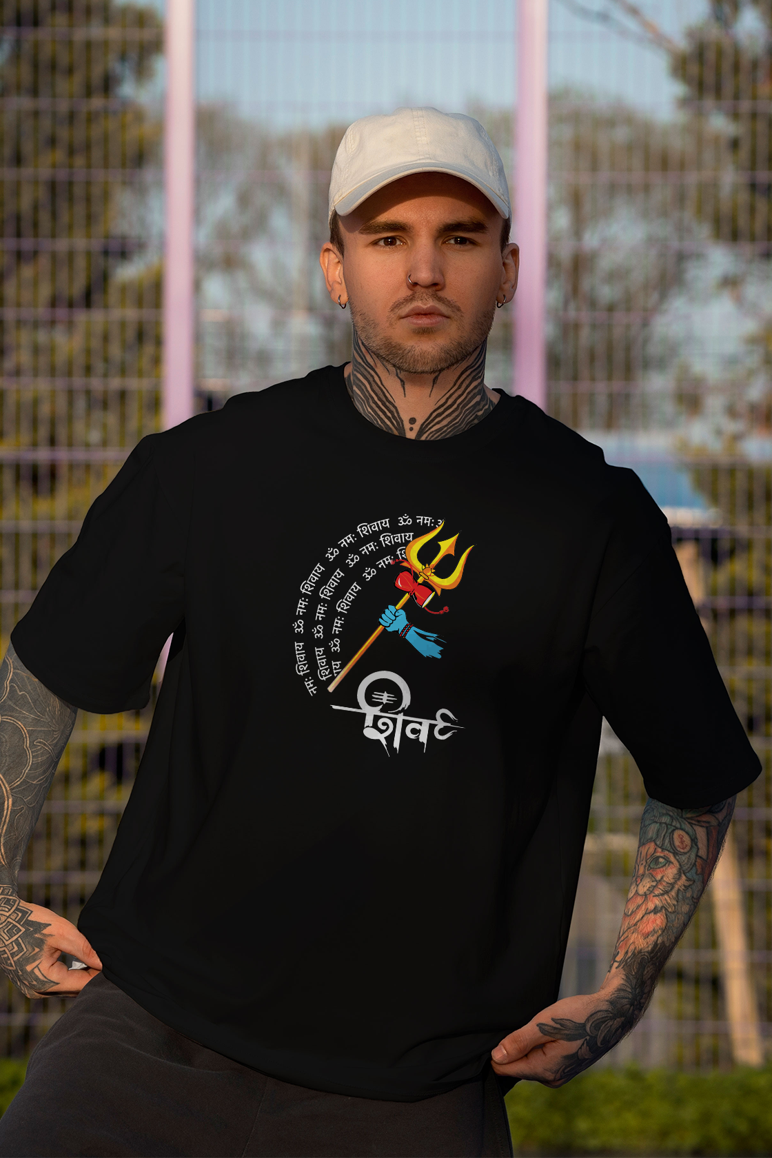 Men's Shiv Graphic Regular/Oversized T-Shirt