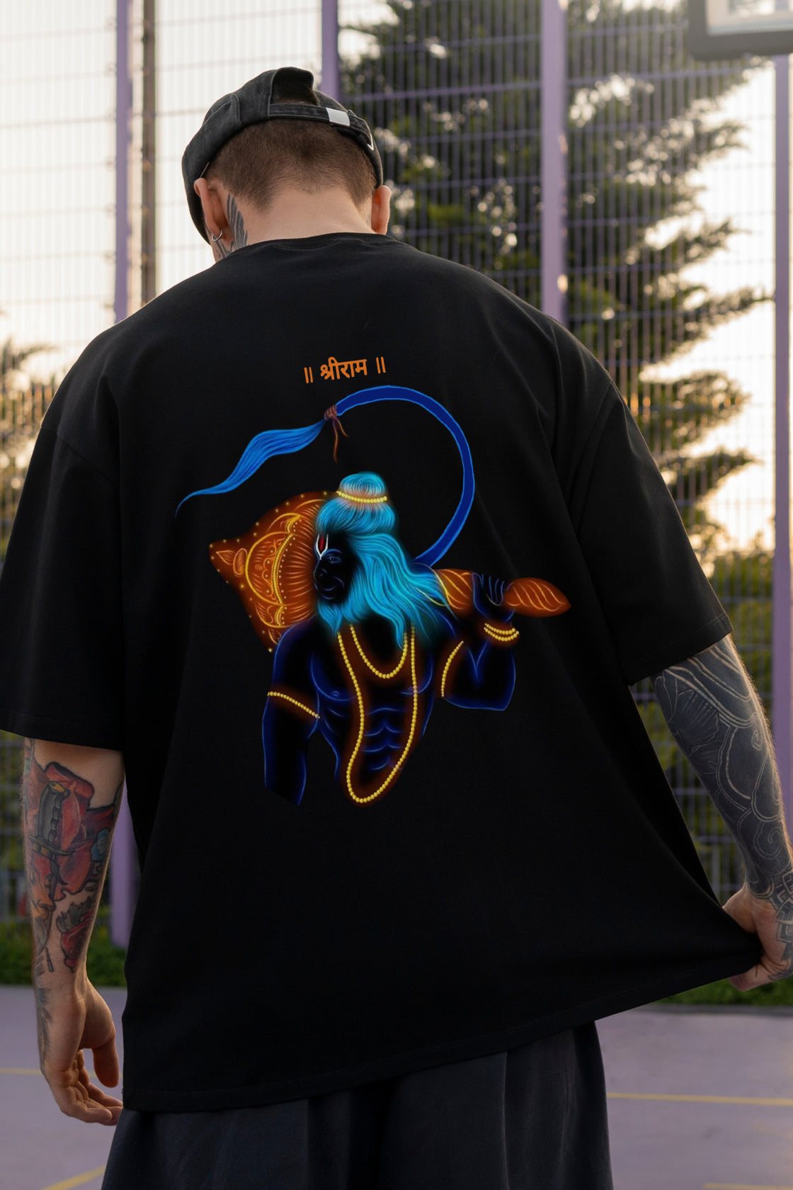 Men's Hanuman 2 Printed Regular/Oversized T-shirt