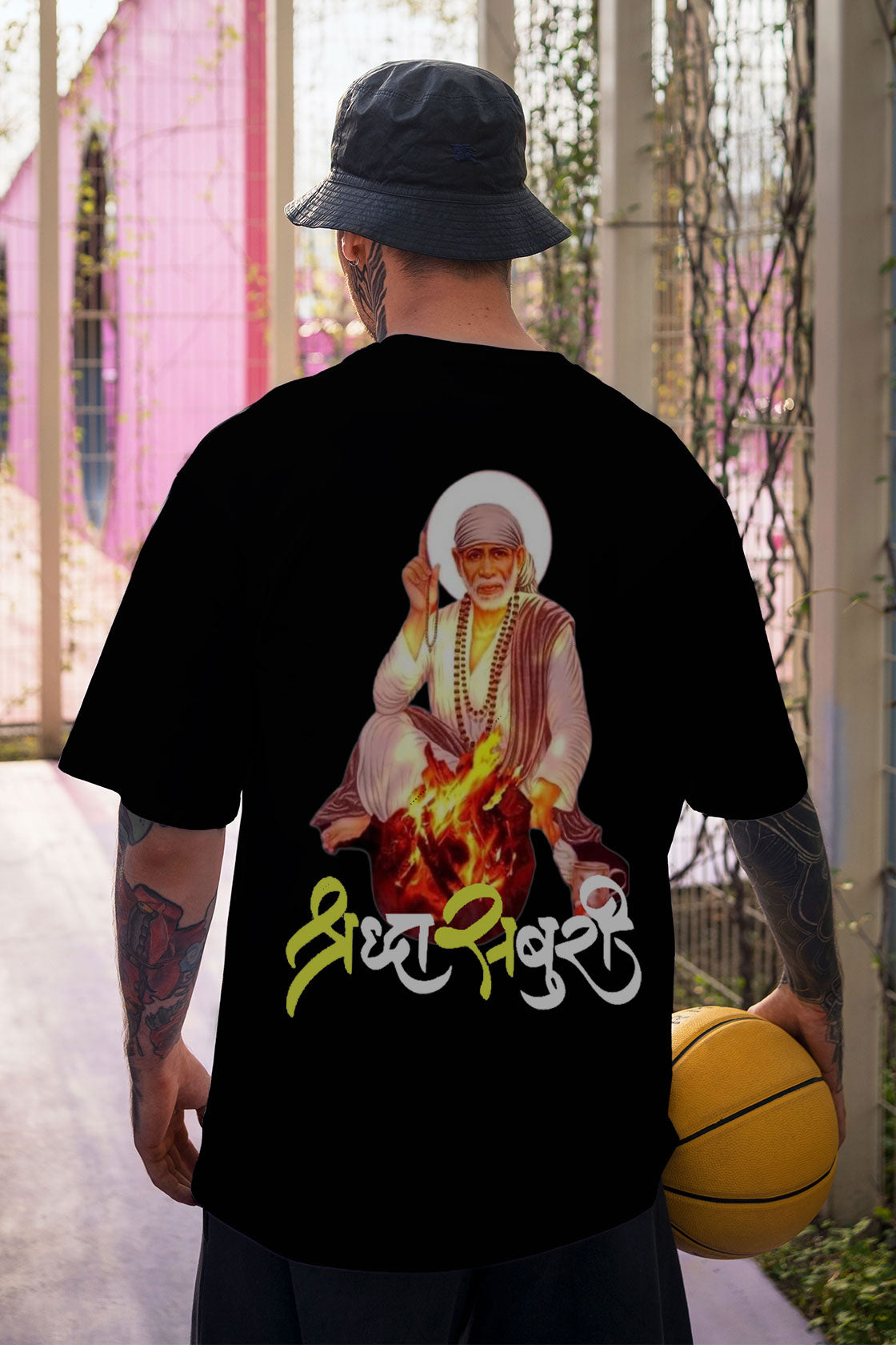 Men's Shraddha Saburi Graphic Regular/Oversized T-Shirt