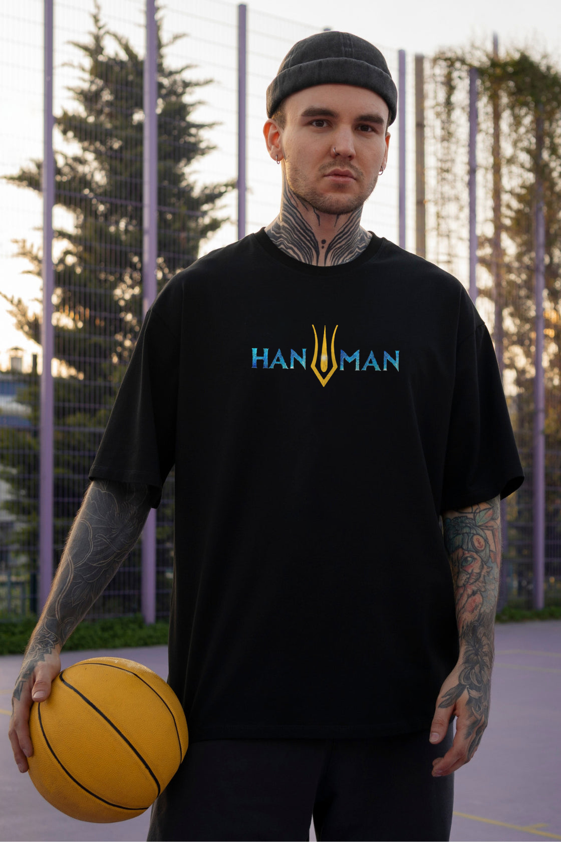 Men's Hanuman 2 Printed Regular/Oversized T-shirt
