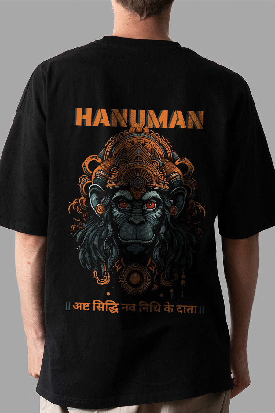 Men's Hanuman Printed Regular/Oversized T-shirt