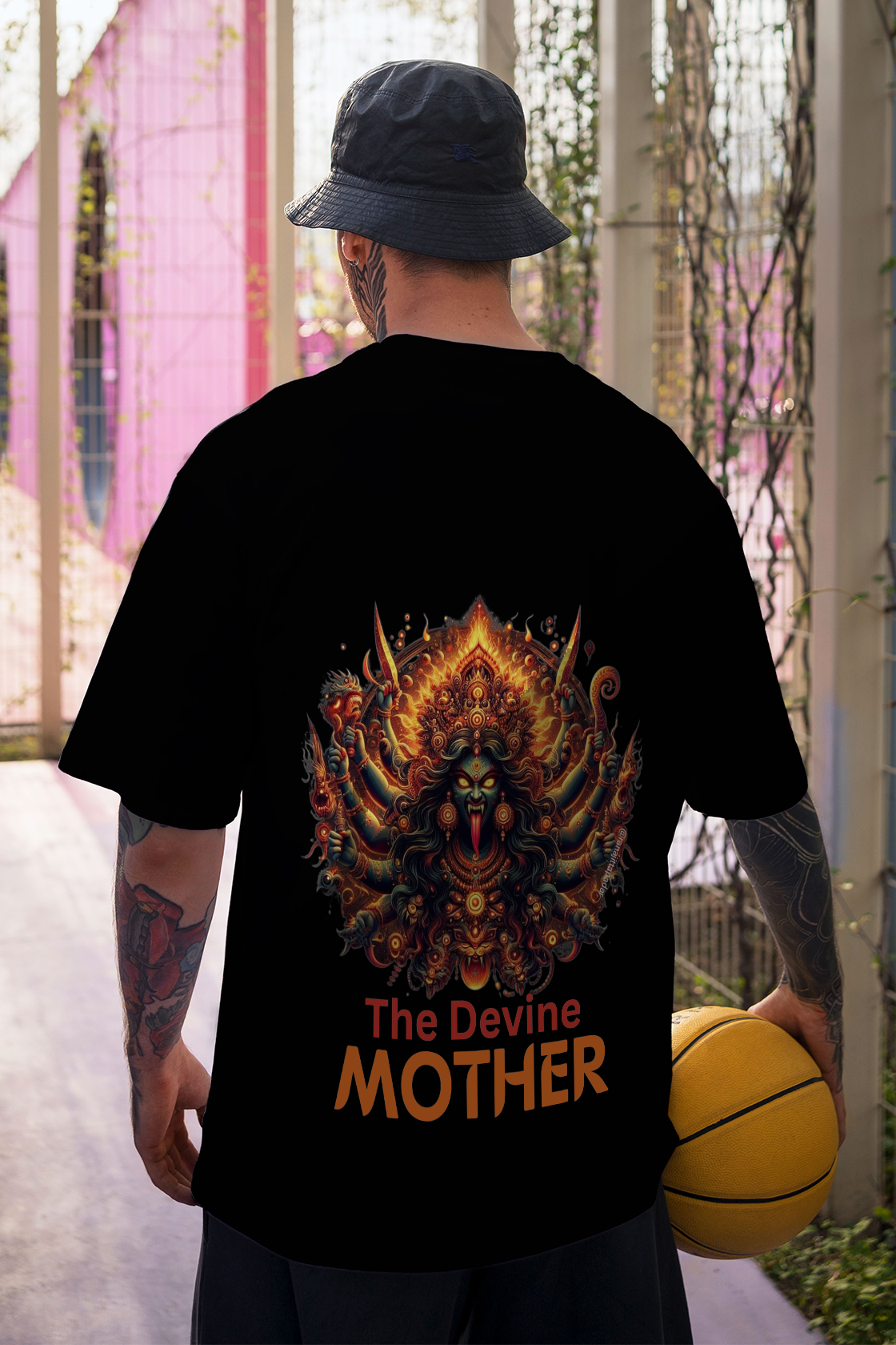 Men's The Devine Mother Graphic Regular/Oversized T-shirt