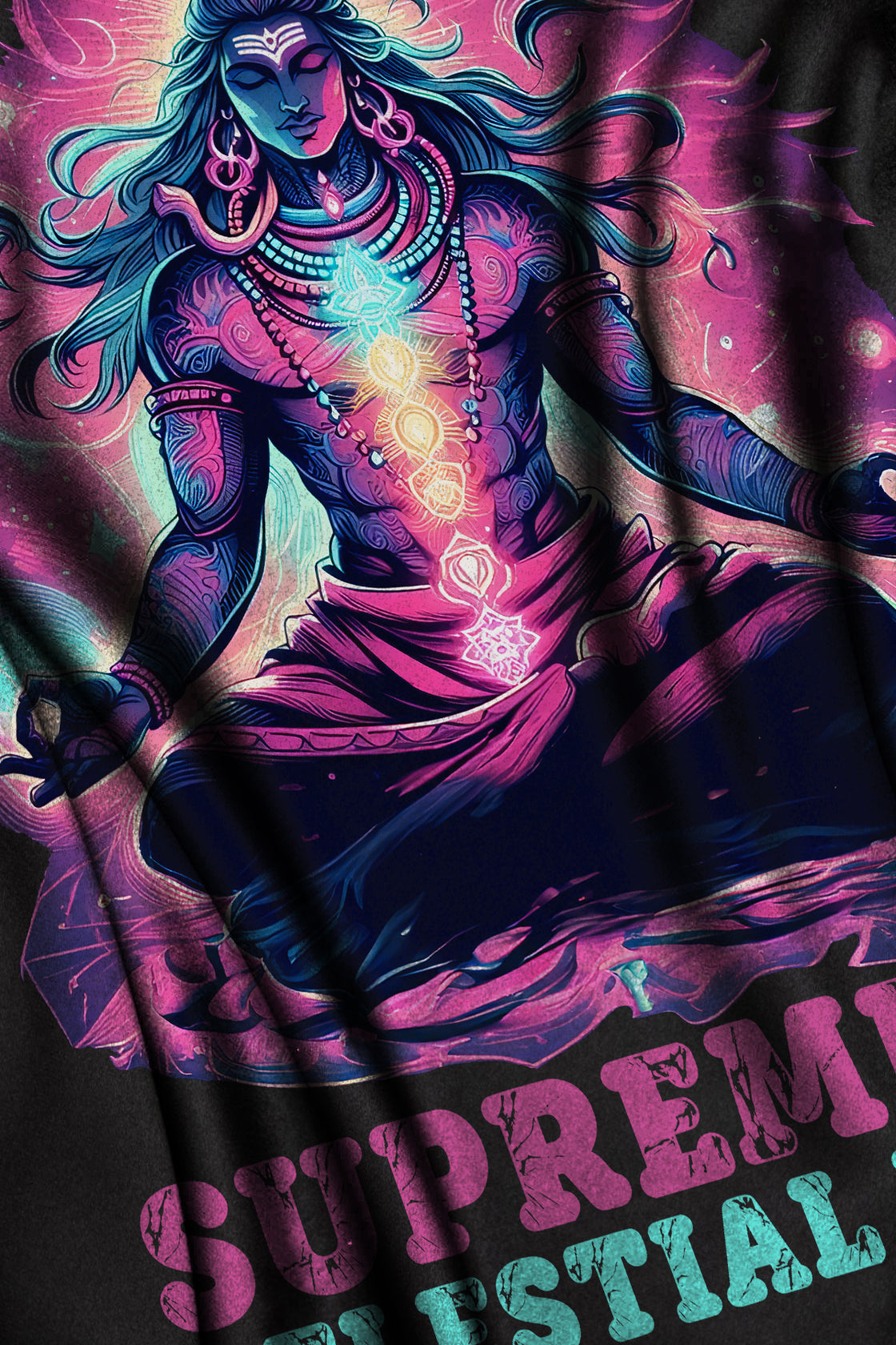 Men's Supreme Of Celestial Being Printed Regular/Oversized T-shirt